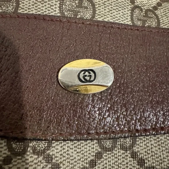 Gucci Beige GG Canvas Tote with Brown Leather Trim - Picture 5 of 8